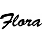 Preview: Flora - Schriftzug aus Birke-Sperrholz
