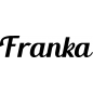 Preview: Franka - Schriftzug aus Birke-Sperrholz