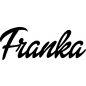Preview: Franka - Schriftzug aus Birke-Sperrholz