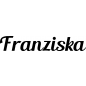 Preview: Franziska - Schriftzug aus Birke-Sperrholz