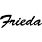 Preview: Frieda - Schriftzug aus Birke-Sperrholz