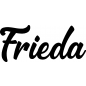 Preview: Frieda - Schriftzug aus Birke-Sperrholz