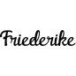 Preview: Friederike - Schriftzug aus Birke-Sperrholz