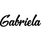 Mobile Preview: Gabriela - Schriftzug aus Birke-Sperrholz