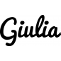Preview: Giulia - Schriftzug aus Birke-Sperrholz