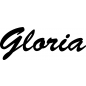 Preview: Gloria - Schriftzug aus Birke-Sperrholz