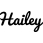 Preview: Hailey - Schriftzug aus Birke-Sperrholz