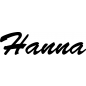 Preview: Hanna - Schriftzug aus Birke-Sperrholz