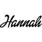 Mobile Preview: Hannah - Schriftzug aus Birke-Sperrholz