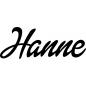 Preview: Hanne - Schriftzug aus Birke-Sperrholz