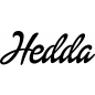 Preview: Hedda - Schriftzug aus Birke-Sperrholz