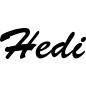 Preview: Hedi - Schriftzug aus Birke-Sperrholz