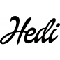 Preview: Hedi - Schriftzug aus Birke-Sperrholz