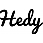 Preview: Hedy - Schriftzug aus Birke-Sperrholz