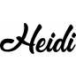Preview: Heidi - Schriftzug aus Birke-Sperrholz