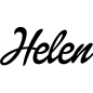 Preview: Helen - Schriftzug aus Birke-Sperrholz