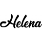 Preview: Helena - Schriftzug aus Birke-Sperrholz