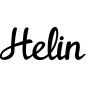 Preview: Helin - Schriftzug aus Birke-Sperrholz
