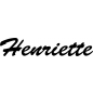 Preview: Henriette - Schriftzug aus Birke-Sperrholz