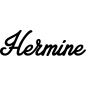 Preview: Hermine - Schriftzug aus Birke-Sperrholz