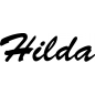 Preview: Hilda - Schriftzug aus Birke-Sperrholz