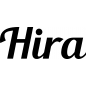 Preview: Hira - Schriftzug aus Birke-Sperrholz