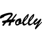 Preview: Holly - Schriftzug aus Birke-Sperrholz