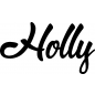Preview: Holly - Schriftzug aus Birke-Sperrholz