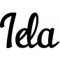 Preview: Ida - Schriftzug aus Birke-Sperrholz