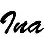 Preview: Ina - Schriftzug aus Birke-Sperrholz