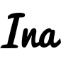 Preview: Ina - Schriftzug aus Birke-Sperrholz