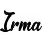 Preview: Irma - Schriftzug aus Birke-Sperrholz