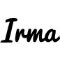Preview: Irma - Schriftzug aus Birke-Sperrholz