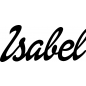 Preview: Isabel - Schriftzug aus Birke-Sperrholz