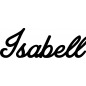 Mobile Preview: Isabell - Schriftzug aus Birke-Sperrholz