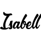 Mobile Preview: Isabell - Schriftzug aus Birke-Sperrholz