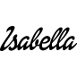 Preview: Isabella - Schriftzug aus Birke-Sperrholz
