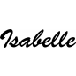 Preview: Isabelle - Schriftzug aus Birke-Sperrholz