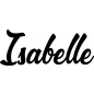 Preview: Isabelle - Schriftzug aus Birke-Sperrholz