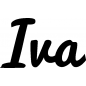 Preview: Iva - Schriftzug aus Birke-Sperrholz