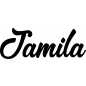 Preview: Jamila - Schriftzug aus Birke-Sperrholz
