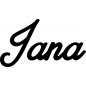 Preview: Jana - Schriftzug aus Birke-Sperrholz
