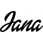 Preview: Jana - Schriftzug aus Birke-Sperrholz