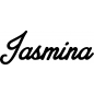 Preview: Jasmina - Schriftzug aus Birke-Sperrholz
