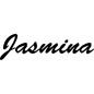 Preview: Jasmina - Schriftzug aus Birke-Sperrholz