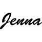 Preview: Jenna - Schriftzug aus Birke-Sperrholz