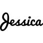 Preview: Jessica - Schriftzug aus Birke-Sperrholz