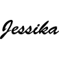 Preview: Jessika - Schriftzug aus Birke-Sperrholz