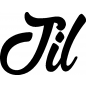 Preview: Jil - Schriftzug aus Birke-Sperrholz
