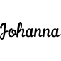 Preview: Johanna - Schriftzug aus Birke-Sperrholz